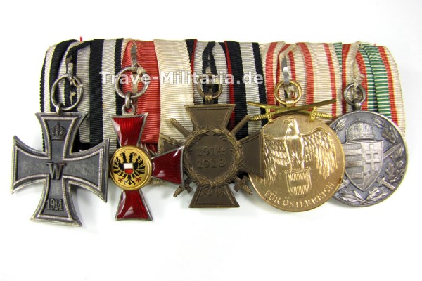 5er Ordenspange mit Lübecker Hanseatenkreuz