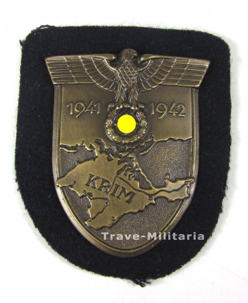 Krimschild auf Panzerstoff