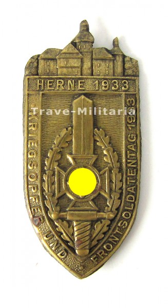 Abzeichen Kriegsopfer- und Frontsoldatentag Herne 1933