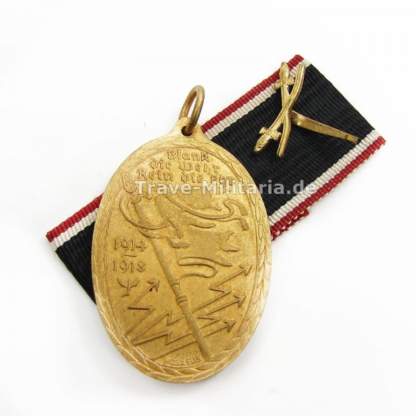Kyffhäusermedaille mit Band und Schwertern