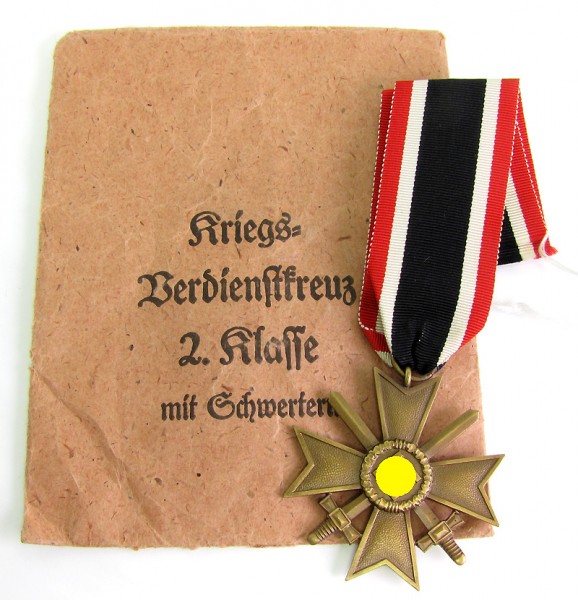 Kriegsverdienstkreuz 2. Klasse mit Schwertern in Tüte Alois Rettenmaier
