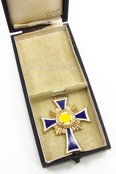 Ehrenkreuz der Deutschen Mutter in Gold im Etui