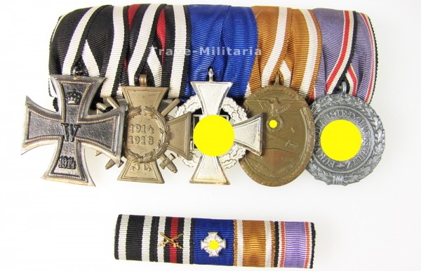 5er Ordenspange mit passender Feldspange