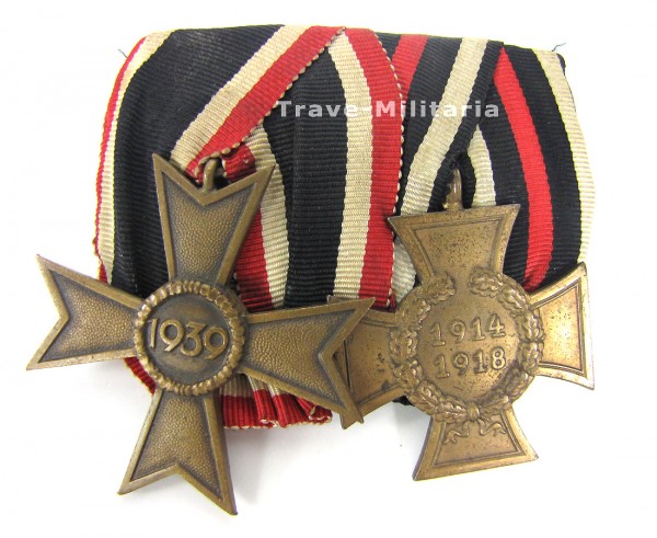 2er Ordenspange KVK 2. Klasse und Ehrenkreuz für Teilnehmer