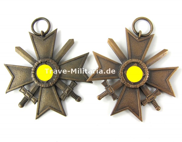 2 Kriegsverdienstkreuze 2. Klasse mit Schwertern