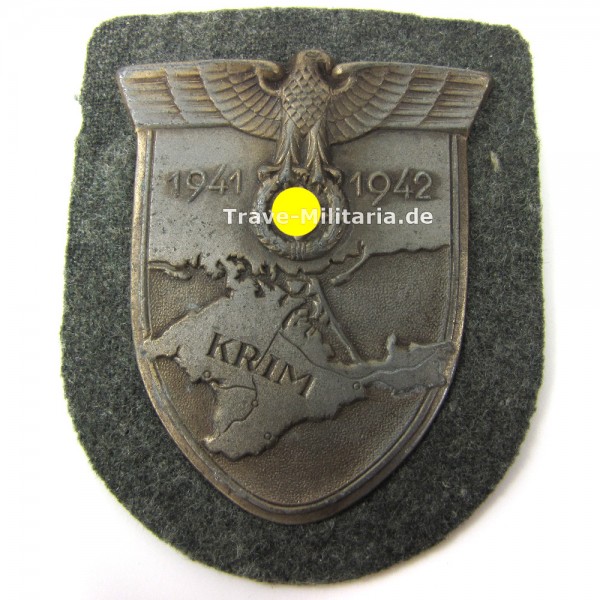 Krimschild auf Heeresstoff